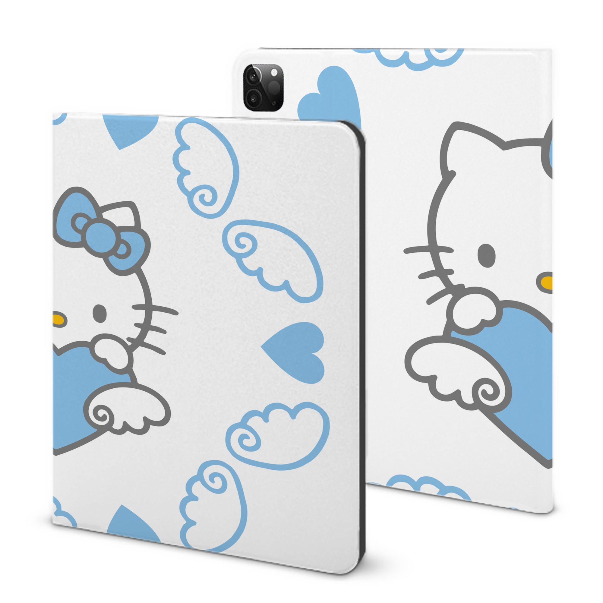 （画像用） Hello Kitty ハローキティ IPadケース ペンホルダー付き ブックスタイルデザイン